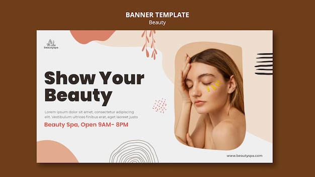 Natural and beauty banner template