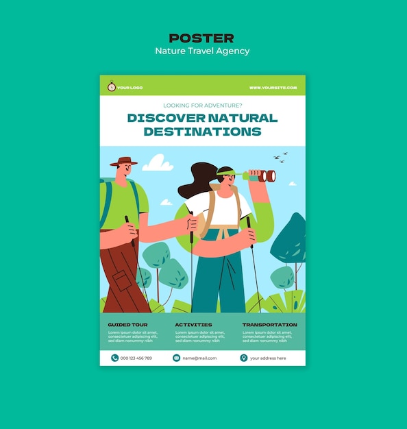 Free PSD nature activity template