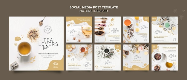 Free PSD nature inspired social media post