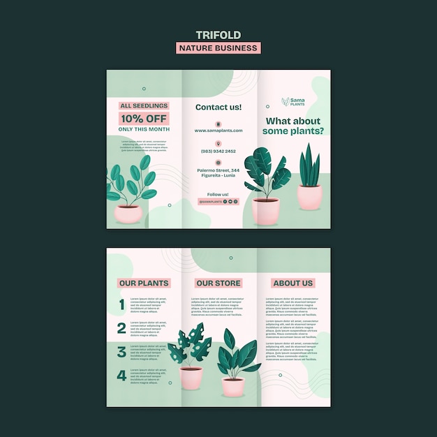 Free PSD nature product purchase template