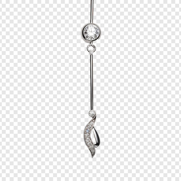 Free PSD navel piercing isolated on transparent background