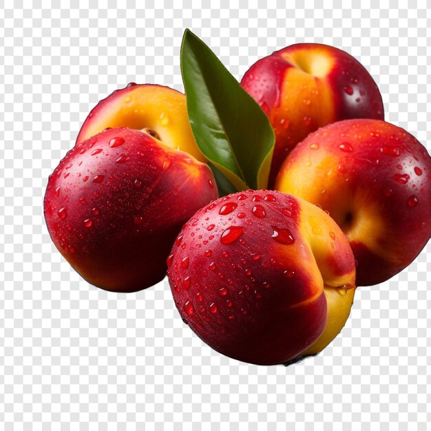 Free PSD nectarines isolated on transparent background