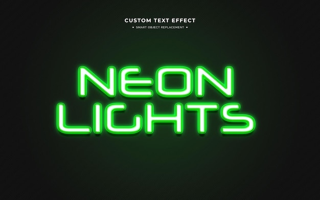 Neon 3d text style effect