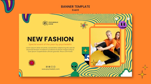 New fashion event banner template