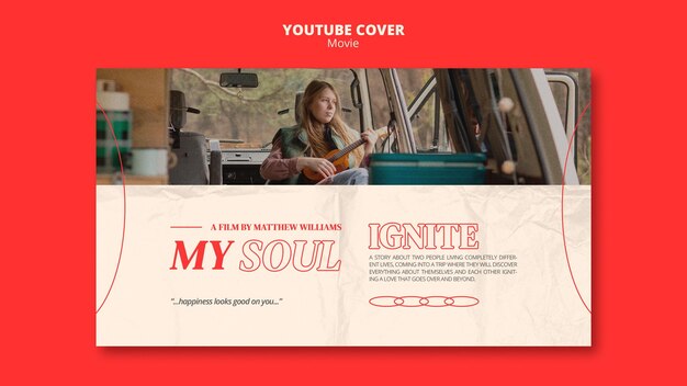 New film  youtube cover template