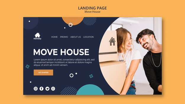 New house new start landing page