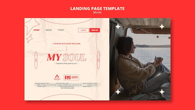 New movie web template