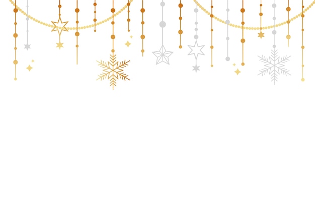 Free PSD new year flat design border  isolated