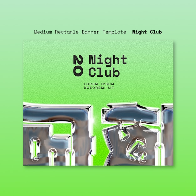 Night club template design