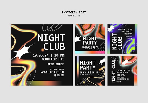 Night club template design