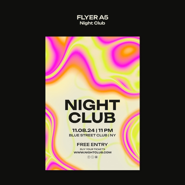 Night club template design