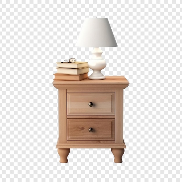 Free PSD nightstand isolated on transparent background