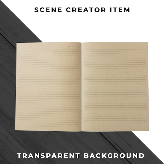 Free PSD notebook object transparent psd