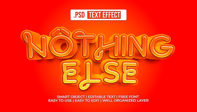 Free PSD nothing_else_with_text_style_effect