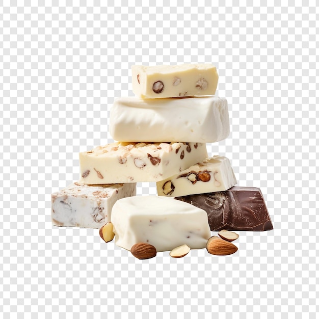 Free PSD nougat isolated on transparent background