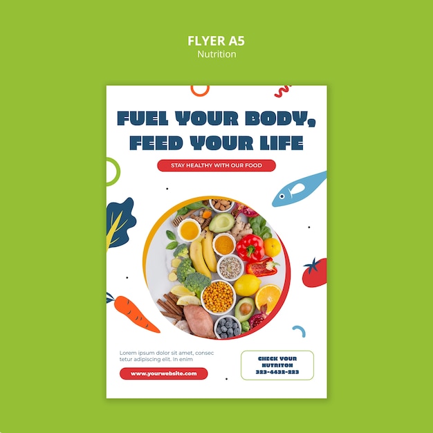 Free PSD nutrition template design