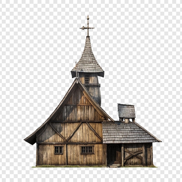 Free PSD oast house isolated on transparent background