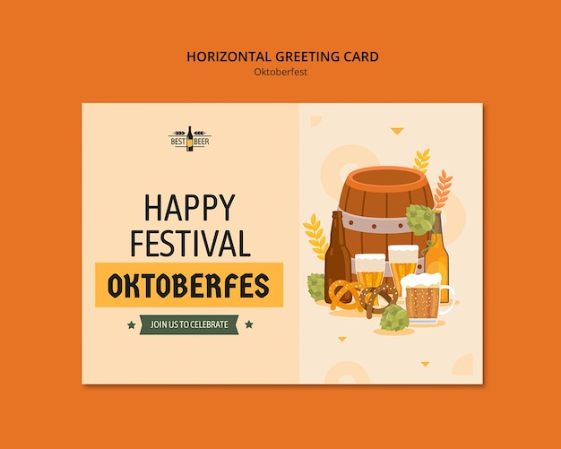 Free PSD oktoberfest celebration template