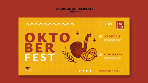 Free PSD oktoberfest template design