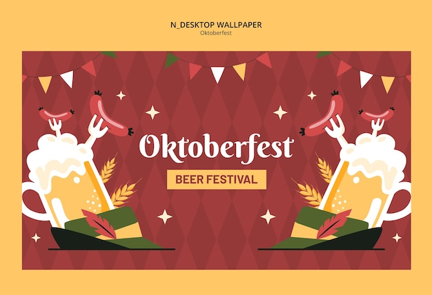 Free PSD oktoberfest template design