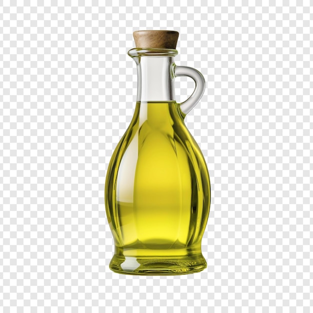 Free PSD olive oil bottle isolated on transparent background