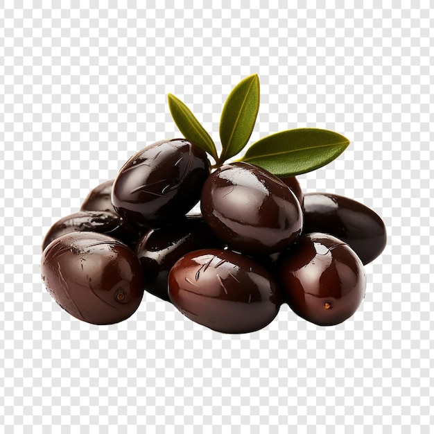 Olives isolated on transparent background