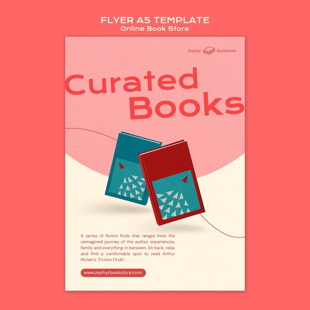 Online book store print template