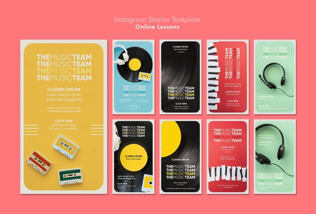 Free PSD online lessons instagram stories