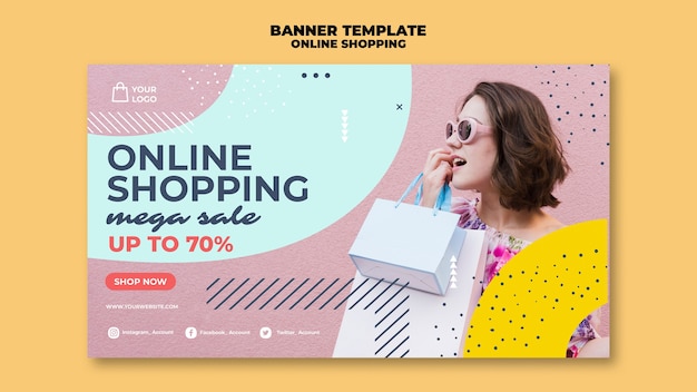 Free PSD online shopping mega sale