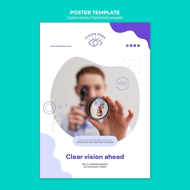 Free PSD ophthalmologist design template