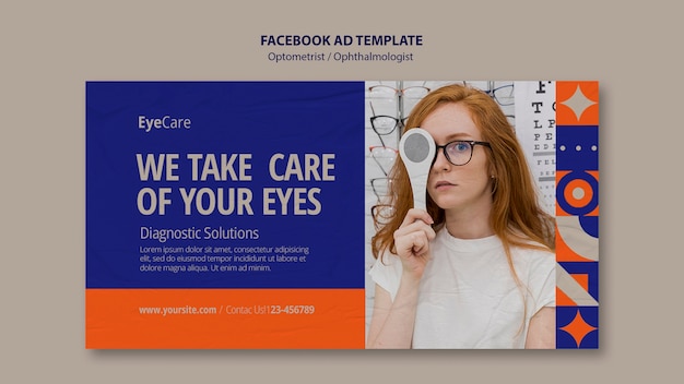 Free PSD ophthalmologist  template design