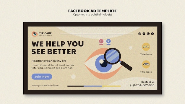 Free PSD ophthalmologist template design