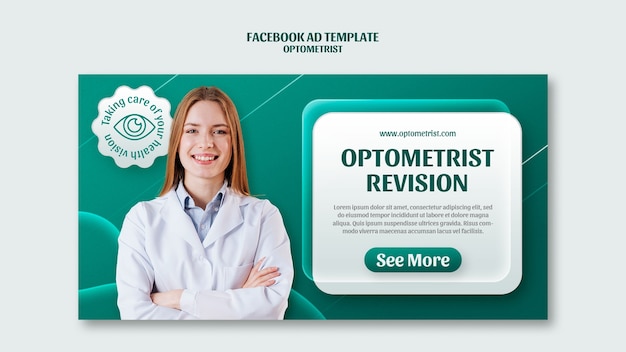 Free PSD optometrist career facebook template