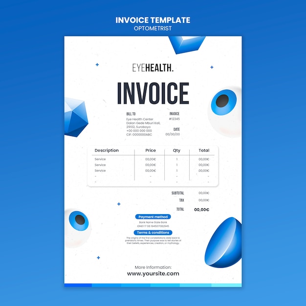 Free PSD optometrist template design