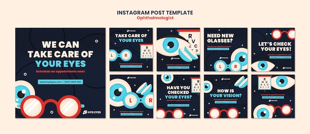 Free PSD optometrist template design