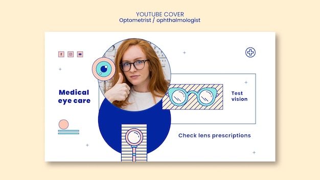 Free PSD optometrist template design