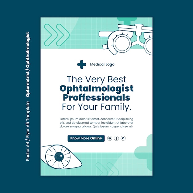 Free PSD optometrist  template  design