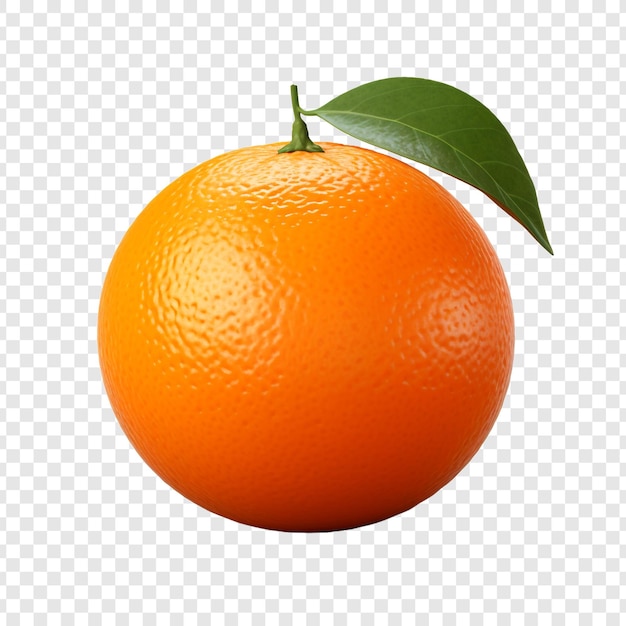 Orange fruit isolated on transparent background