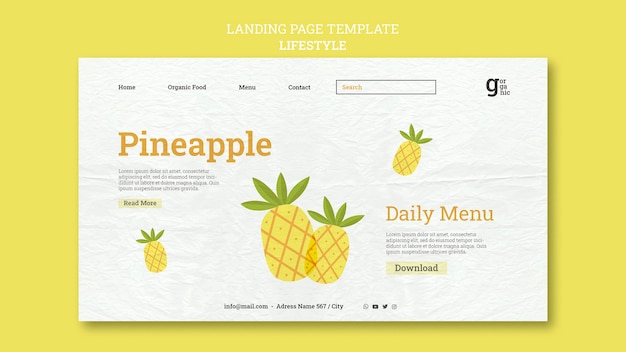 Organic food web template