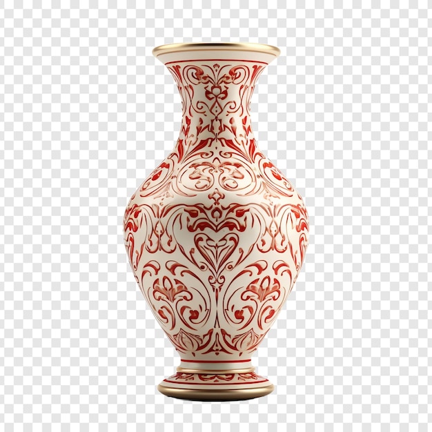 Free PSD ornamental vase isolated on transparent background