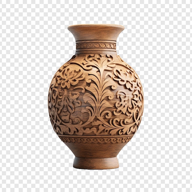 Free PSD ornamental vase isolated on transparent background