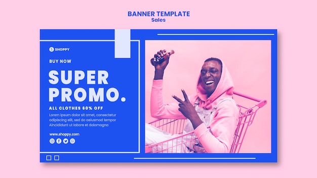 Outlet sale banner template