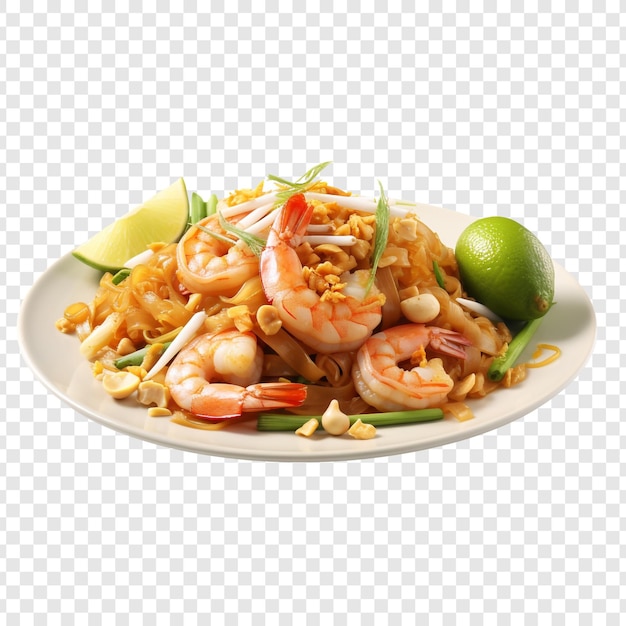 Free PSD pad thai isolated on transparent background