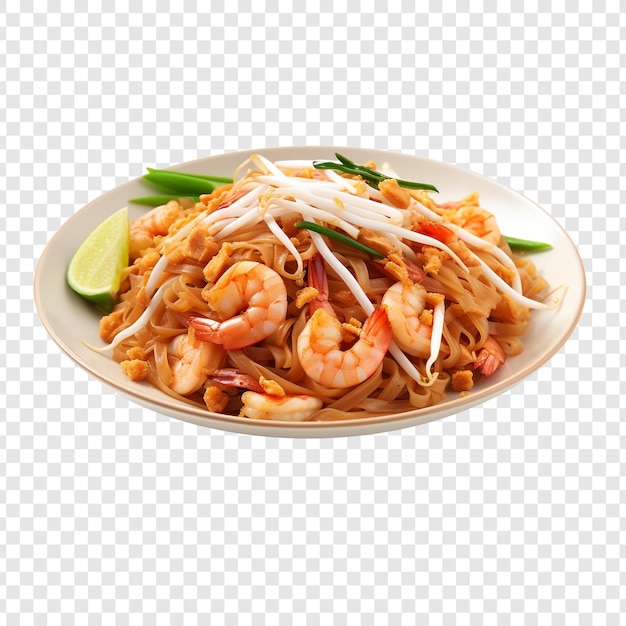 Free PSD pad thai isolated on transparent background