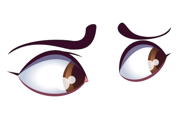 Free PSD pair of eyes illustration