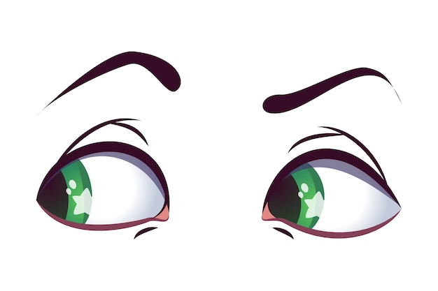 Free PSD pair of eyes illustration