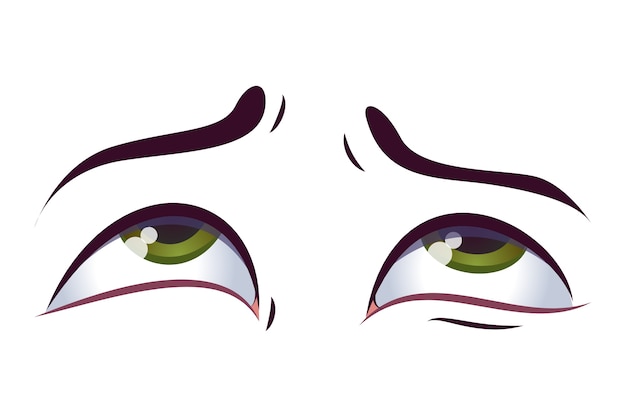 Free PSD pair of eyes illustration