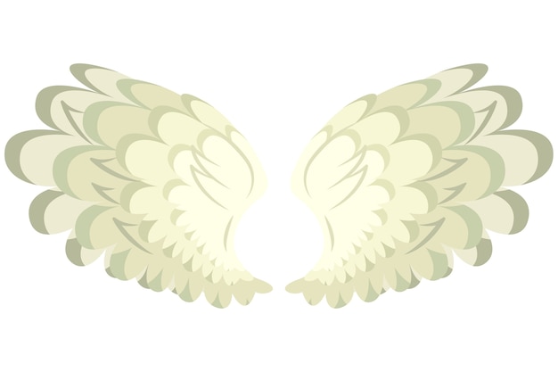 Free PSD pair of wings illustration