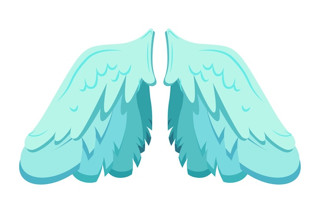 Free PSD pair of wings illustration