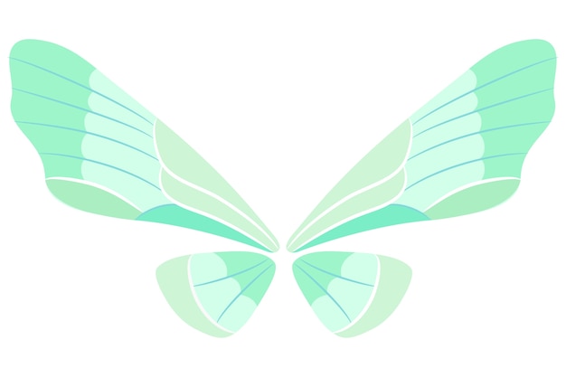 Free PSD pair of wings illustration